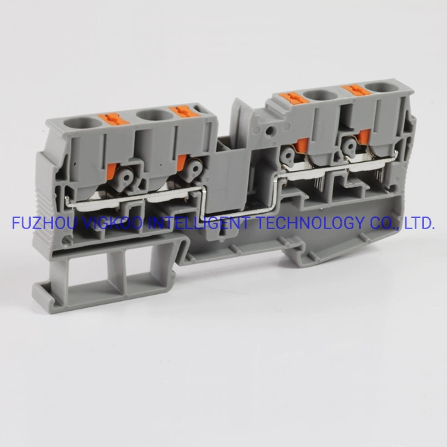 16mm High Quality Auto Parts Connector Electric Universal Screw Connection Pluggable Terminal Block Uj6-6/2X2 1000V 41A